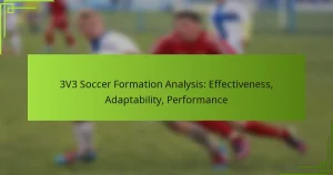 3V3 Soccer Formation Analysis: Effectiveness, Adaptability, Performance