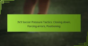3V3 Soccer Pressure Tactics: Closing down, Forcing errors, Positioning